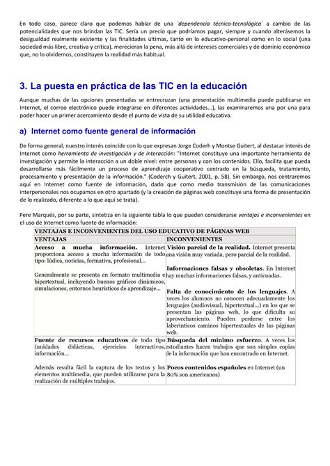 Uso Educativo De Las Tics PDF