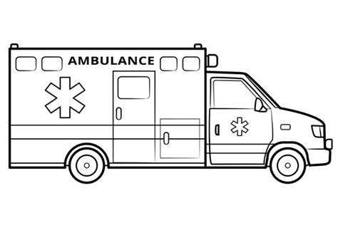 Coloriage Ambulance Imprimer En Pdf Dessin D Ambulance Colorier