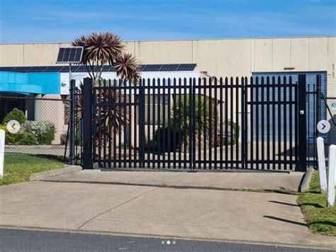 Factory Entrance Bi Fold Gates Melbourne Bifold Gates Security