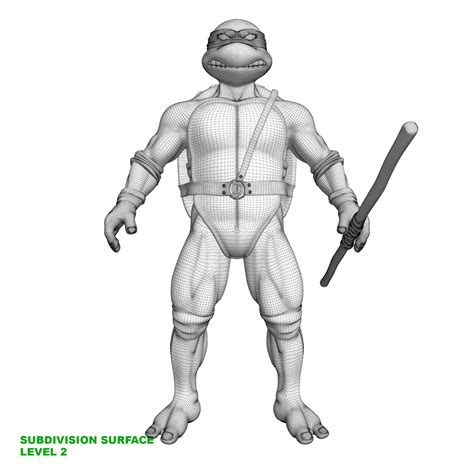 Tmnt Ninja Turtles Donatello 3d Model By Renderblade