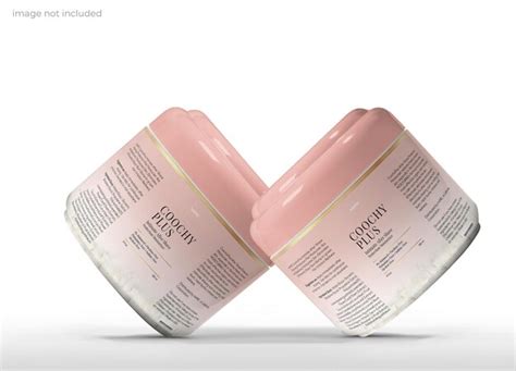 Premium Psd Cosmetics Face Creme Jar Mockup