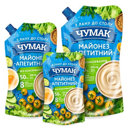 Майонез і майонезні соуси : Чумак