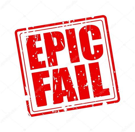 EPIC FAIL Red Stamp Text Stock Vector By Pockygallery 49640743