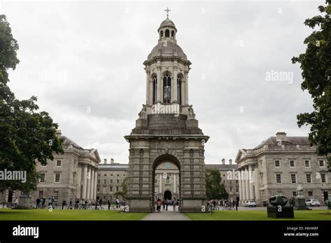 The Exterior Of Trinity College Dublin The University Of Dublin In