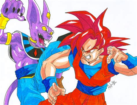 Goku Vs Bills By Mikees On Deviantart