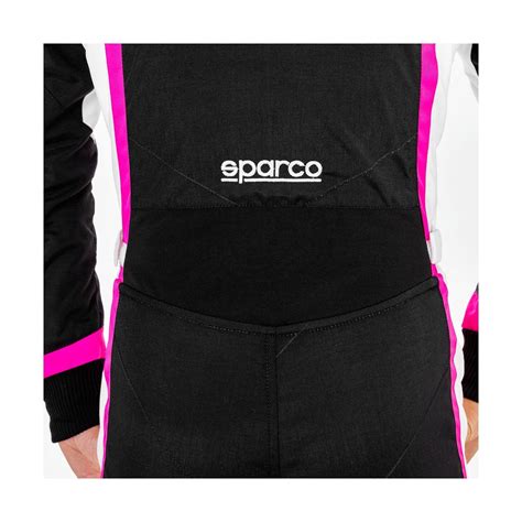 Sparco Kinder Kartoverall Kerb My Schwarz Rosa Mit Cik Fia Pink