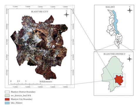 Location Of The Study Area Blantyre City Data Source Diva Gis