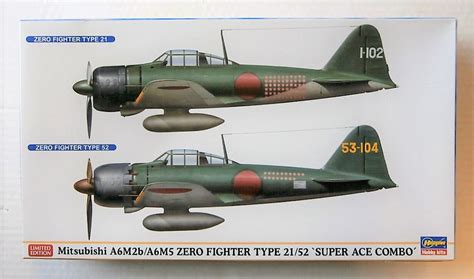 02009 MITSUBISHI A6M2B A6M5 ZERO FIGHTER TYPE 21 52 SUPER ACE COMBO