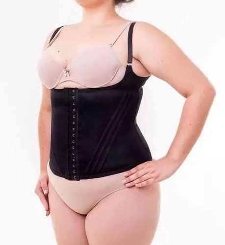 Corpete Modelador Plus Size Feminina 12 Barbatanas Sem Bojo MercadoLivre