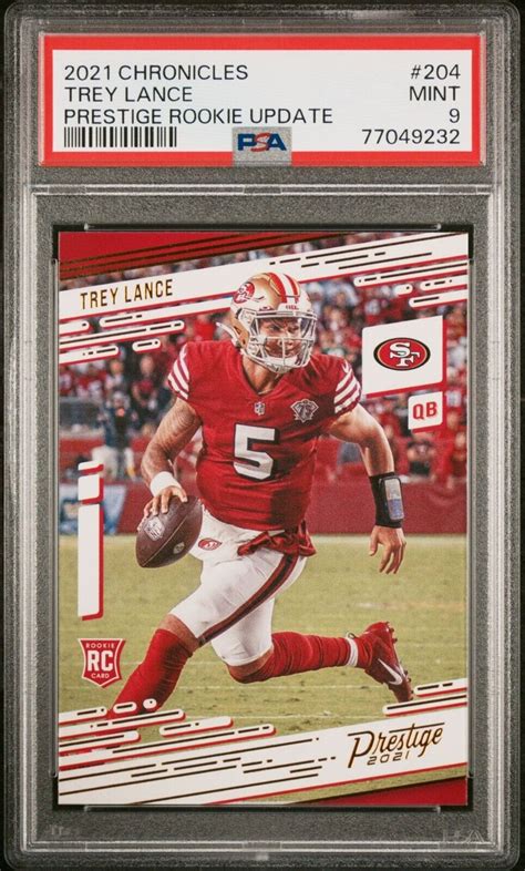 2021 Panini Chronicles Prestige Rookies Update 204 Trey Lance RC