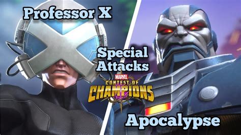 Apocalypse Professor X Special Attacks Mcoc Marvel Contest Of Champions Şampiyonlar