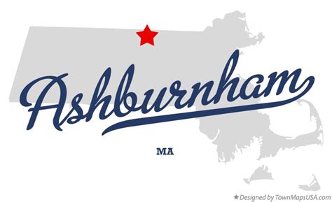 Map of Ashburnham, MA, Massachusetts