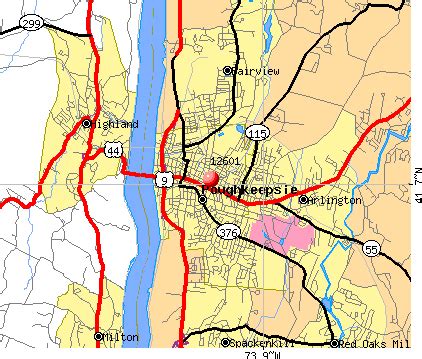 Poughkeepsie New York Map