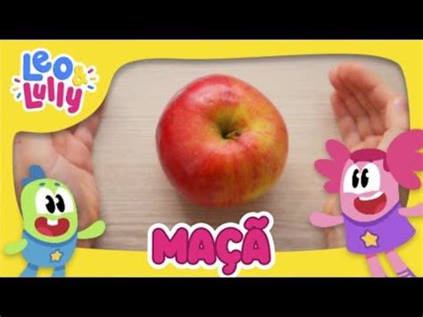 A Maçã Conhecendo as Frutas Aprender Brincando YouTube Maçã