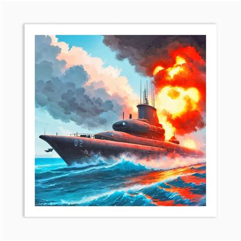 Russian Submarine 3 Art Print by MdsArts - Fy