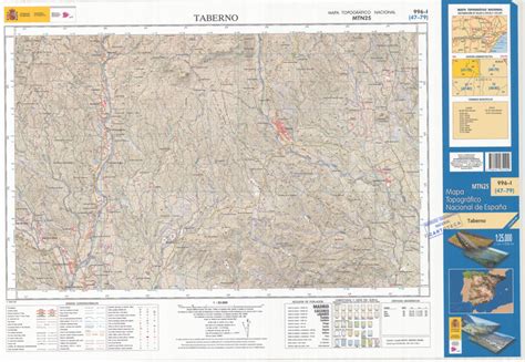 Taberno Mapa Topogr Fico Nacional