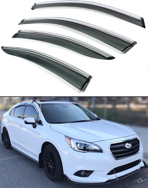 Amazon Cuztom Tuning Clip On Smoke Tinted Window Visor Rain Guard