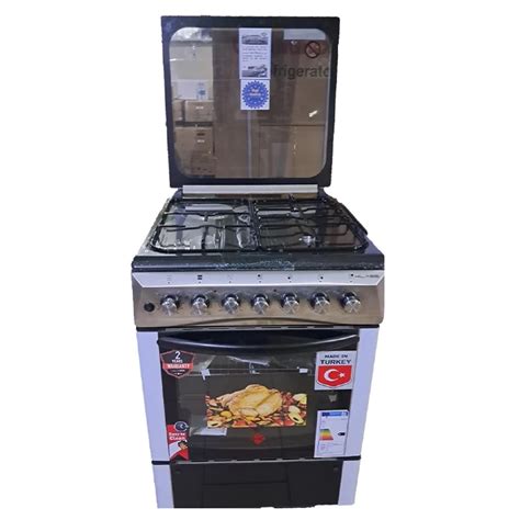Buy KLASS 3Gas 1 Hot Plate Cooker 60x60cm Electric Grill Oven Rotisserie 4TTE 6631TIF