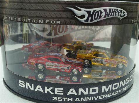 Mattel Hot Wheels Snake And Mongoose 35 Anniversary Set 1874549063