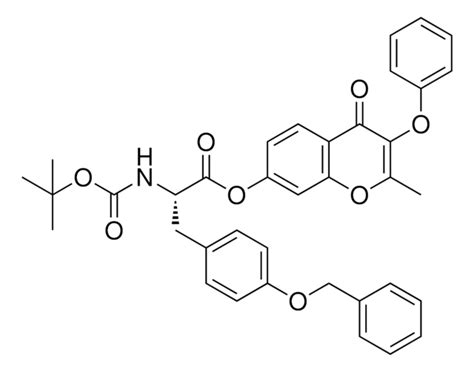 2 METHYL 4 OXO 3 PHENOXY 4H CHROMEN 7 YL 2S 3 4 BENZYLOXY PHENYL 2