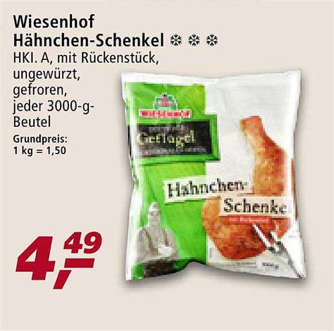 Wiesenhof Hähnchen schenkel Angebot bei Real