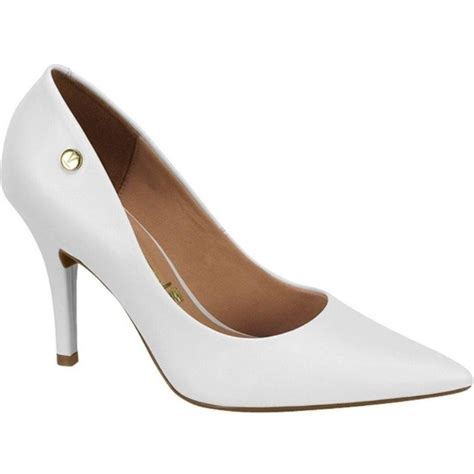 Scarpin Feminino Vizzano Salto Alto Bico Fino 1184 1101 Branco 37 In 2024