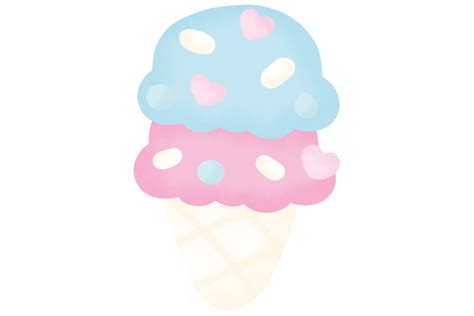 Ice Cream Png File Cute Clip Art Graphic By Wangtemplates · Creative Fabrica