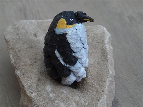 Pine Cone Penguin Pine Cones Arts And Crafts Crafts