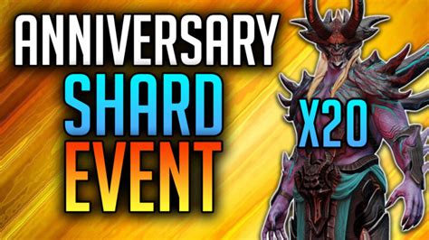 Anniversary Summon Events Raid Shadow Legends