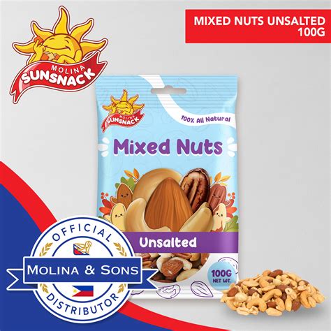 Sunsnack Mixed Nuts Unsalted 100g 70 Off Expiry Date May 30 2024