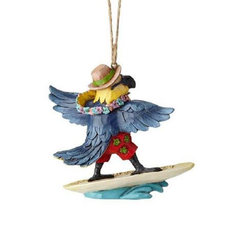 Jim Shore Margaritaville Hwc Surfing Parrot Christmas Tree Ornament 6001538 New Antique Price