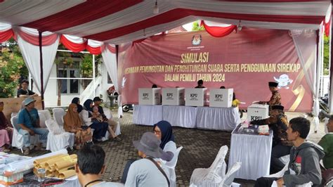 Kpu Cilegon Gelar Simulasi Pemungutan Dan Perhitungan Suara Pemilu 2024