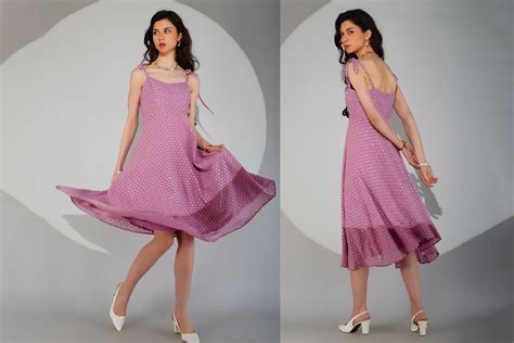 Twilight Tango | Designer Georgette Dress for Women | Arisa Atelier