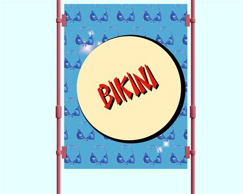 Blue Bikini Pixel Art Bit Art Print X Cm Etsy Hong Kong