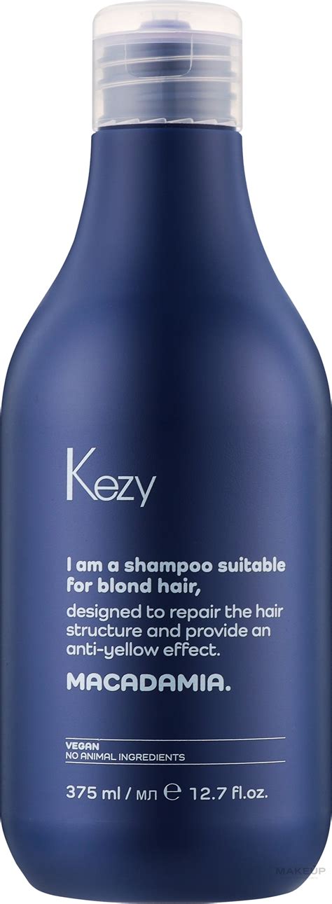 Kezy Macadamia Anti-Yellow Shampoo - Шампунь против желтизны волос ...