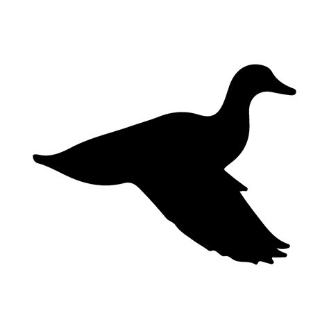 Duck silhouette illustration on isolation background 43001828 Vector ...