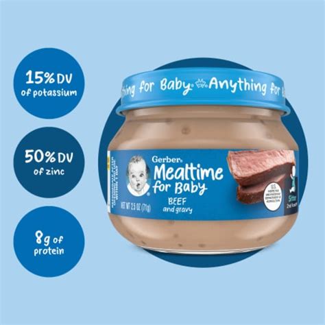 Gerber 2nd Foods Beef and Gravy, 2.5 OZ - Kroger