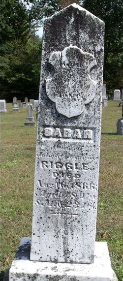 Sarah Riggle 1817 1866 Mémorial Find a Grave