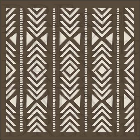 Aztec Stencil Southwest Stencil Tribal Stencils 12 X 12