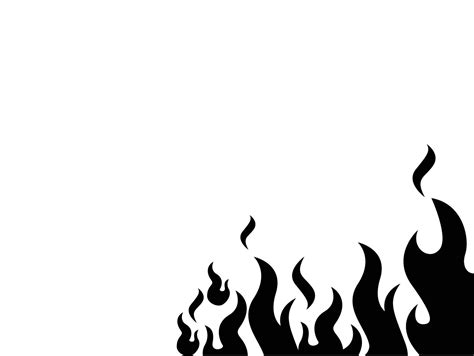 Black Fire Background Vector Illustration Of A Fire Burning Of Fire