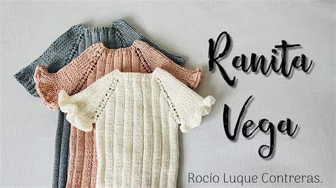 Ranita Vega a dos agujas talla 6 12 meses Tutorial tejer punto de bebé