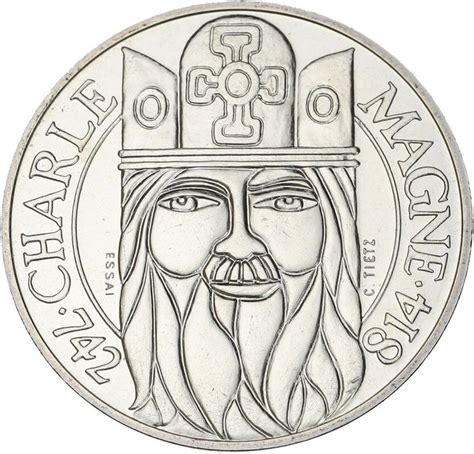 France Fifth Republic Francs Charlemagne Essai Catawiki