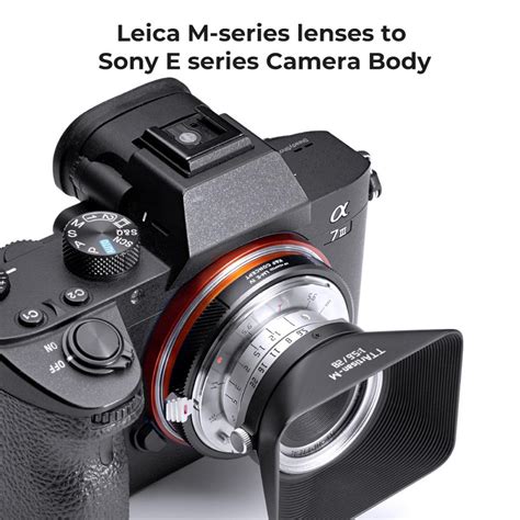 Anillo Adaptador K F Concept Leica M Lens Mount To Sony E Camera Body