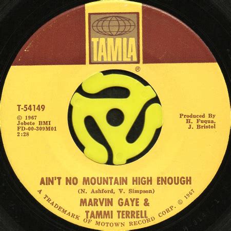 MARVIN GAYE TAMMI TERRELL AIN T NO MOUNTAIN HIGH ENOUGH 45 S