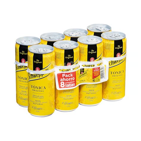 Schweppes Tónica Lata pack 8 x 330 cc 2640 cc