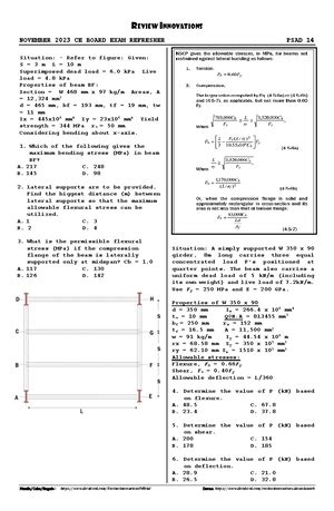 PSAD 15 Practice For Board Exam REVIEW INNOVATIONS NOVEMBER 2023