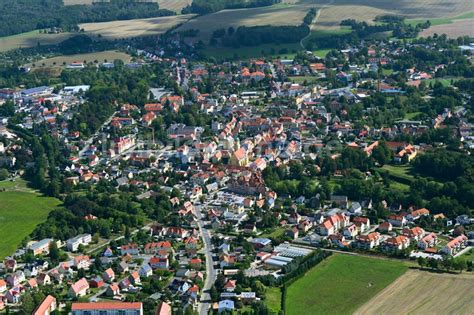 Pulsnitz Von Oben Stadtansicht Vom Innenstadtbereich In Pulsnitz Im