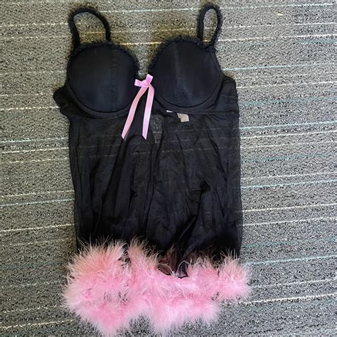 Super Sexy Black Sheer Lingerie Slip Reminds Me Depop