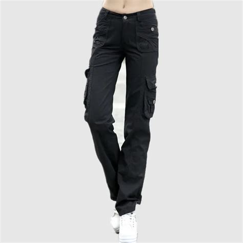 Summer Style Military 100 Cotton Cargo Pants Women Loose Trousers Female Casual Baggy Pants