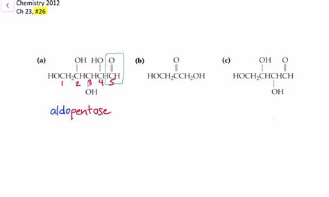 Solved Classify Each Of The Following Monosaccharides